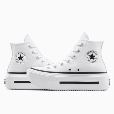 Converse Double Stack Hi White