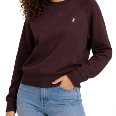 Alternative view of Polo Sophia Long Sleeve Track Top Plum