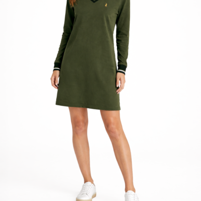 Polo Cory Long Sleeve Dress Olive